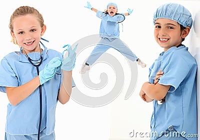 Kid Doctors Stock Photo