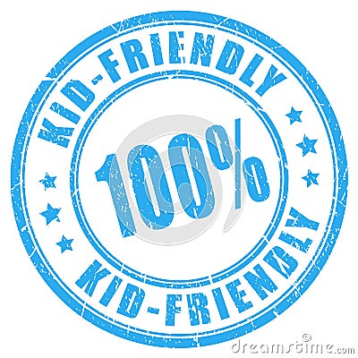 Kid friendly vector stamp Vector Illustration