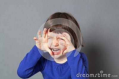 Kid fun monster concept for energetic preschool child Stock Photo