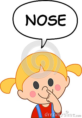 Kid nose Vector Illustration