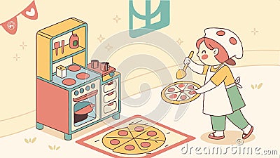 Kid rhyming puzzle activity, classroom learn, literacy skill, word game, vector design Generative AI Vector Illustration