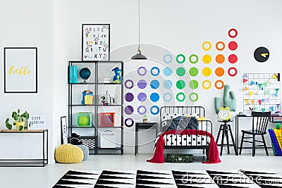 Kid`s colorful room Stock Photo