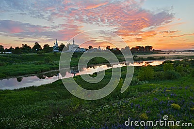 Kideksha village landscape Stock Photo