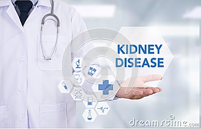 KIDNEY DISEASE Stock Photo