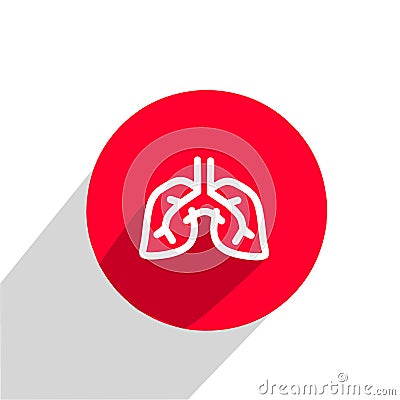 Kidneys icon flat. Premium style design from healthcare icon collection. Vector Illustration