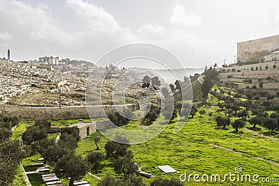 Kidron Valley. Jerusalem Stock Photo