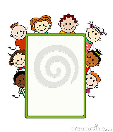 Kids banner Vector Illustration