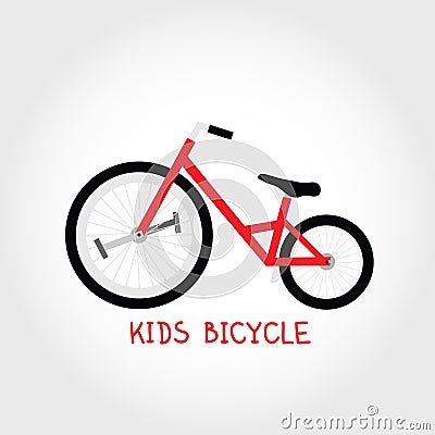 Kids bicycle Vector Illustration