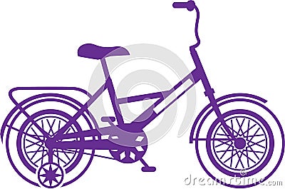 Kids bicycle Vector Illustration