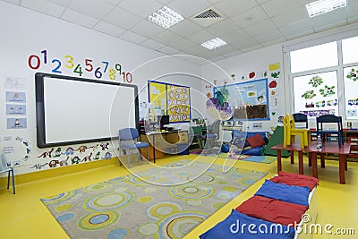 Kids Classroom Editorial Stock Photo