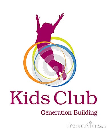 Kids Club Logo Stock Photo