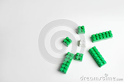 Kids development, Building blocks and construction Stock Photo