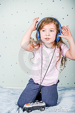 Kids Gaming video games concept Stock Photo