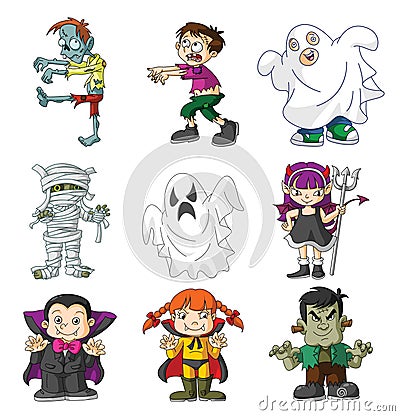 Kids haloween Vector Illustration