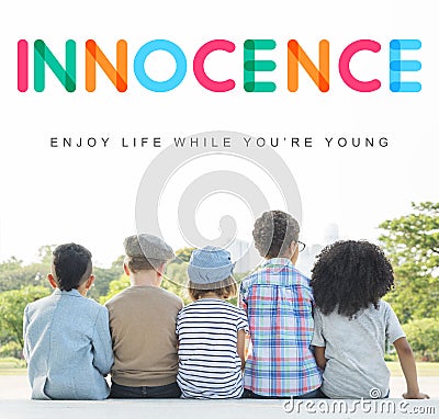 Kids Innocent Children Child Young Concept Stock Photo