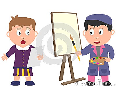 Kids and Jobs - Art [2] Vector Illustration