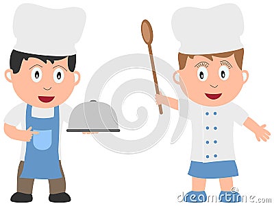 Kids and Jobs - Cooking [1] Vector Illustration