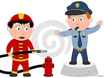 Kids and Jobs - Order [2] Vector Illustration