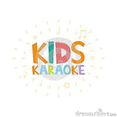 Kids Karaoke party illustration Cartoon Illustration