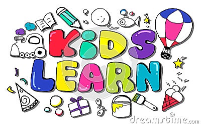 Kids Learn Education Creativity Children Ideas Concept Stock Photo