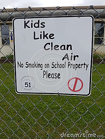 Kids Like Clean Air Stock Photo