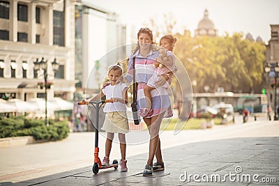 Kids make life the best kind of busy . Stock Photo
