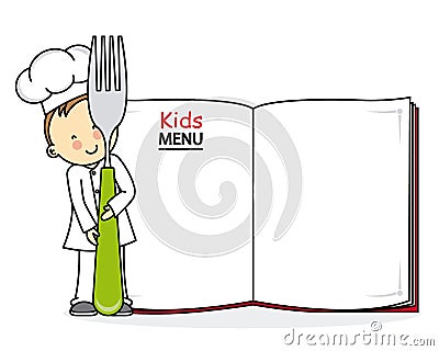 Kids menu Vector Illustration