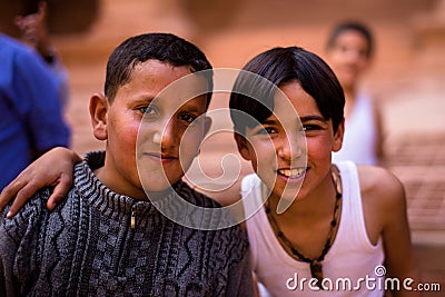 Kids Petra Jordan Editorial Stock Photo