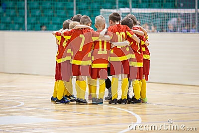 Kids Play Sports. Children Sports Team United Ready to Play Editorial Stock Photo