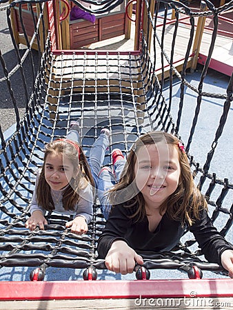 Kids at the playground Stock Photo