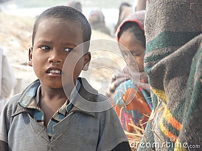 Kids in Rishikesh Editorial Stock Photo