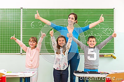 Kids show at the school: the school cool Stock Photo