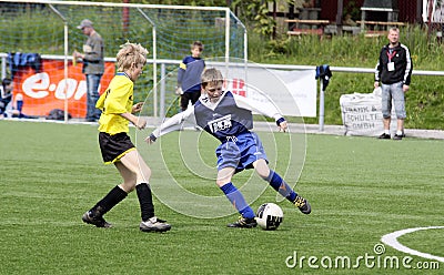 kids soccer match Editorial Stock Photo