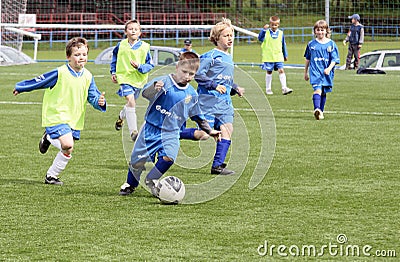 kids soccer match Editorial Stock Photo