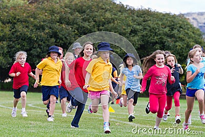 Kids in sports race Editorial Stock Photo