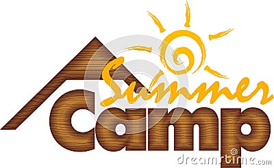 Kids Summer Camp Vector Illustration