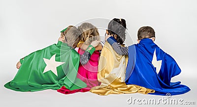 Kids Super Hero Play Concept Stock Photo