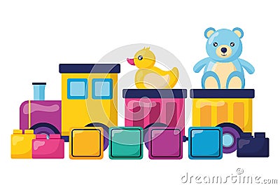 kids toys design Cartoon Illustration