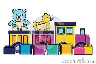 kids toys design Cartoon Illustration