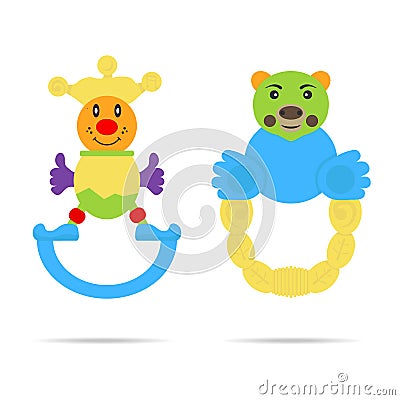 Kids toys Vector Illustration