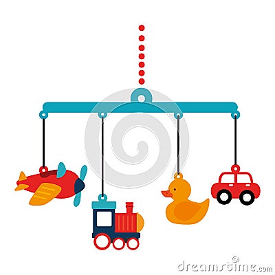 Kids toys isolated icon Vector Illustration