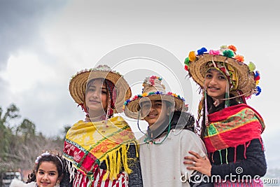 Kids in traditional clothing in Morocco Editorial Stock Photo