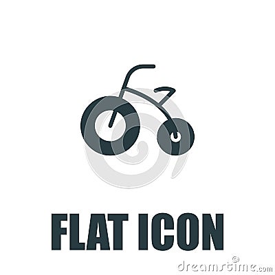 Kids Tricycle flat icon pictogram Stock Photo