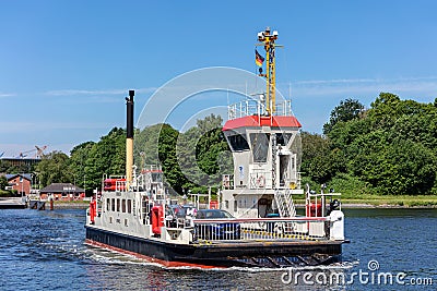 Kiel Canal ferry Editorial Stock Photo