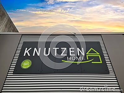 Kiel, Germany - 21.March 2023: The Logo of the company Knutzen Home on a wall Editorial Stock Photo