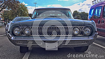 KIEL, GERMANY - 08/27/2017: shoot of a classic Mercury car Editorial Stock Photo