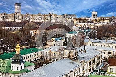 Kiev - capital of, Ukraine, panoramic city view Stock Photo