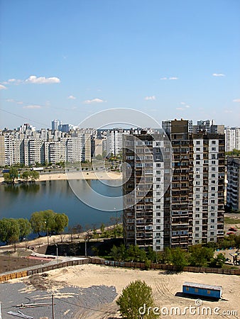 Kiev city concept Stock Photo