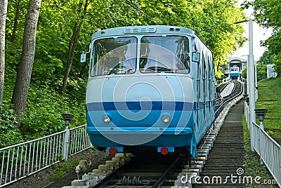 Kiev funicular Stock Photo