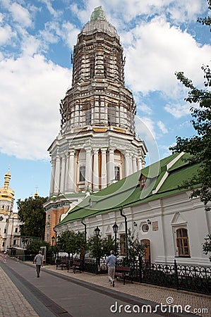 Kiev Pechersk Lavra,Great Lavra Bell Tower Editorial Stock Photo